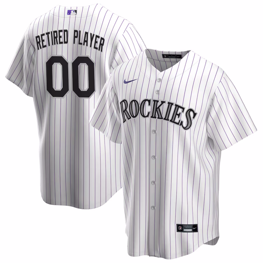 Men's Colorado Rockies Nike White Home Pick-A-Player Retired Roster Replica Jersey