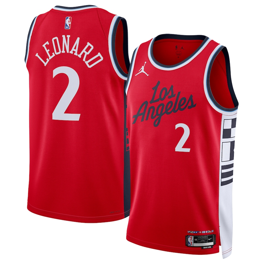 Unisex LA Clippers Kawhi Leonard Jordan Brand Red 2024/25 Swingman Jersey - Statement Edition
