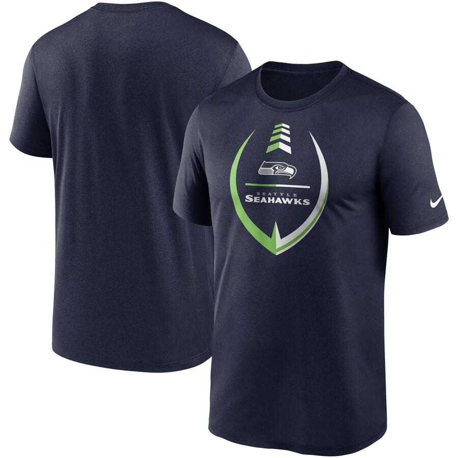 Men's Seattle Seahawks Nike College Navy Icon Legend Performance T-Shirt