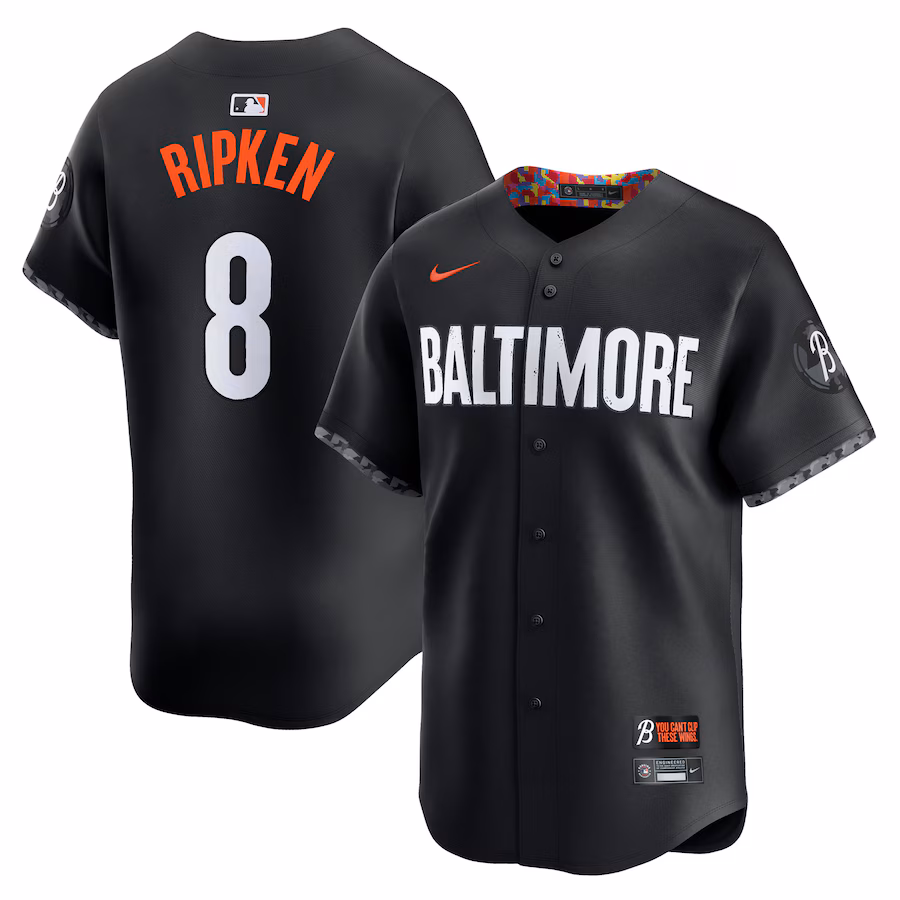 Men's Baltimore Orioles Cal Ripken Jr. Nike Black City Connect Limited Player Jersey
