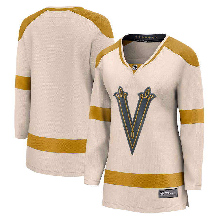 Women's Vegas Golden Knights Fanatics Cream 2024 NHL Winter Classic Breakaway Jersey