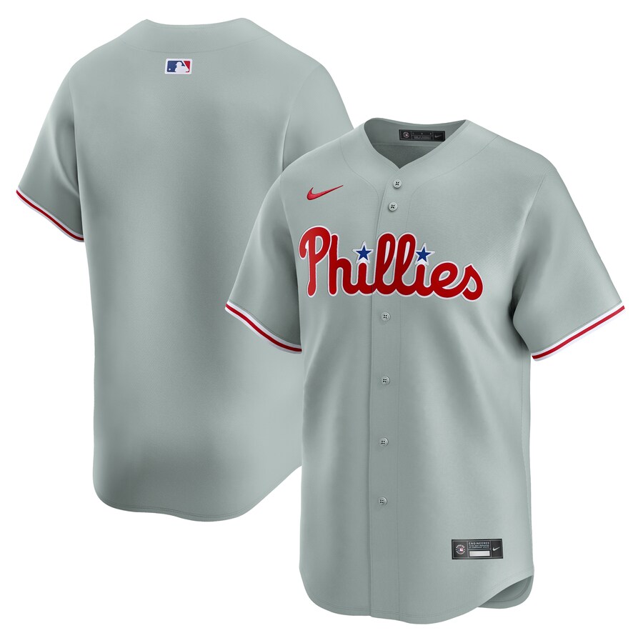 Men's Philadelphia Phillies  Nike Gray Away Limited Jersey