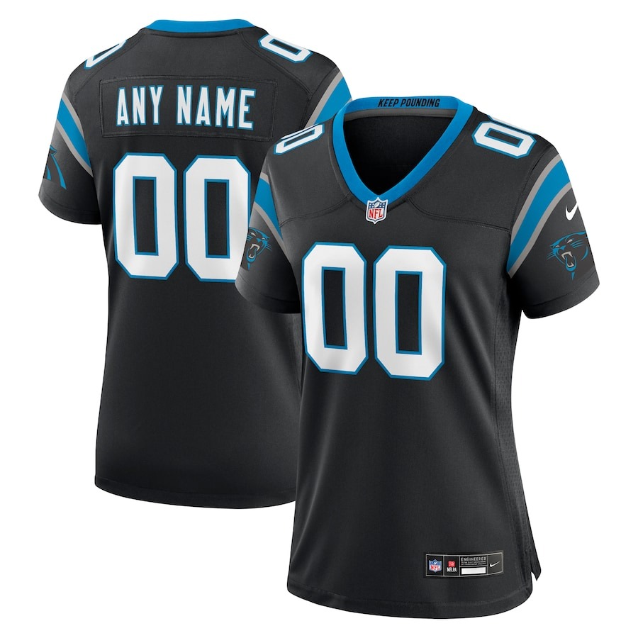 Women's Carolina Panthers Nike Black Custom Game Jersey