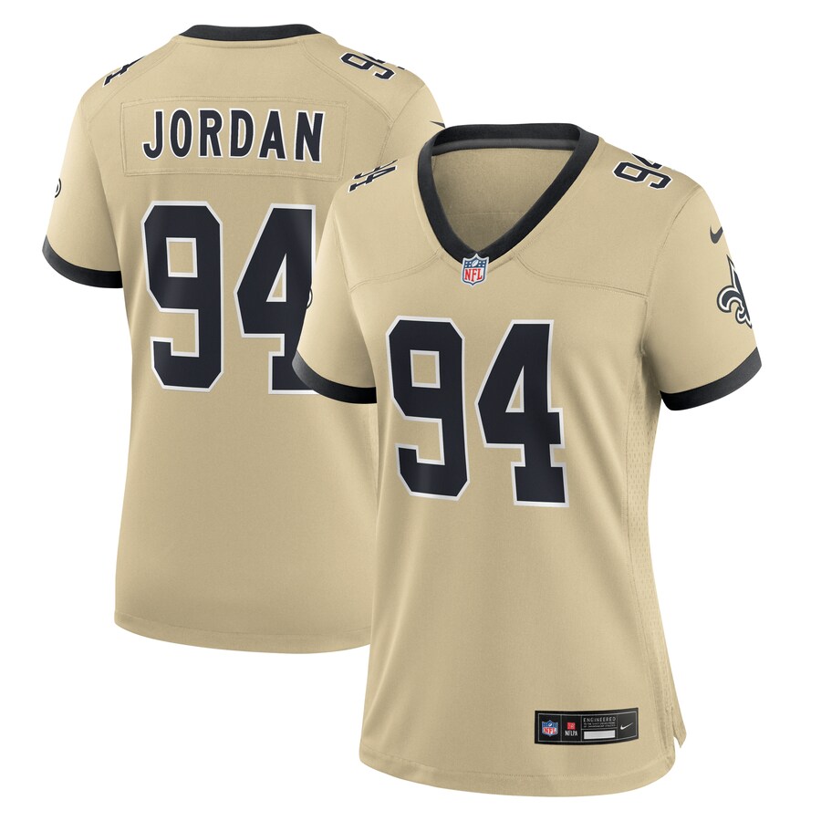 Women's New Orleans Saints Cameron Jordan Nike Gold Gameday Golds Alternate Game Player Jersey