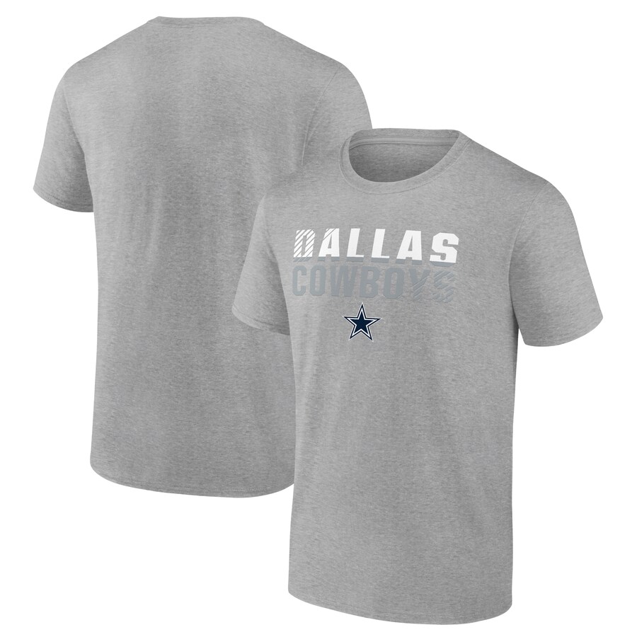 Men's Dallas Cowboys Heathered Gray Team Fade Out T-Shirt