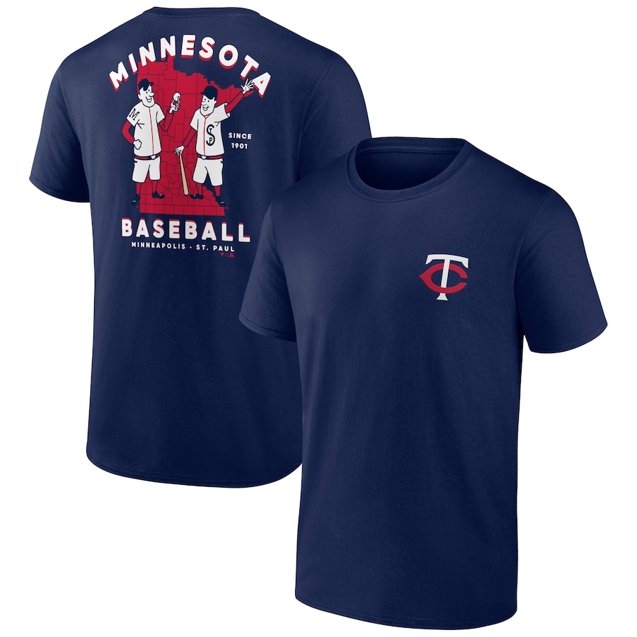 Men's Minnesota Twins Navy Bring It Team T-Shirt
