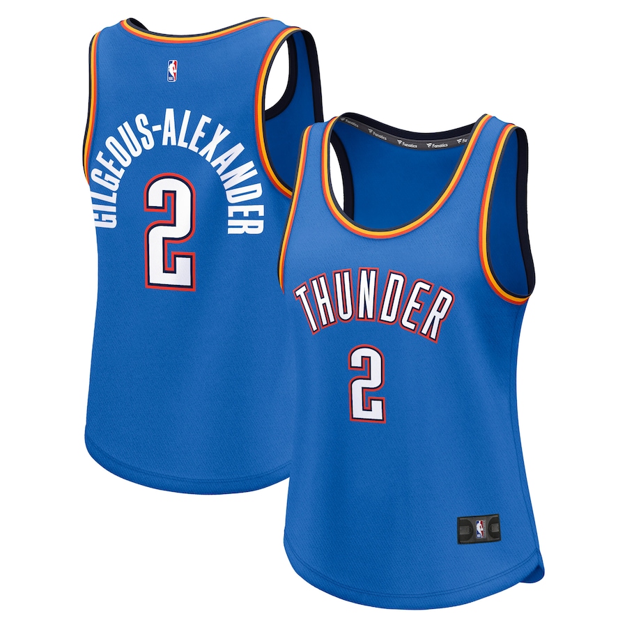 Women's Oklahoma City Thunder Shai Gilgeous-Alexander Fanatics Blue Fast Break Player Jersey - Icon Edition