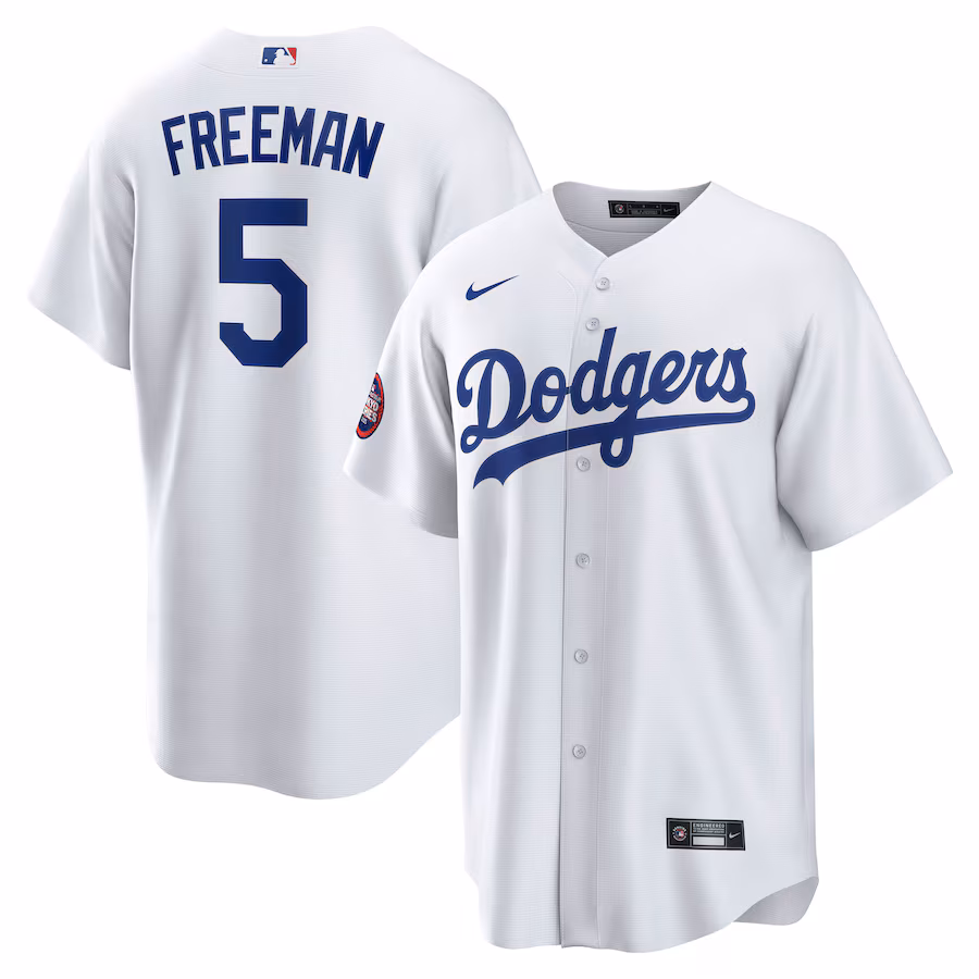 Men's Los Angeles Dodgers Freddie Freeman Nike White 2025 MLB World Tour: Tokyo Series Home Replica Player Jersey