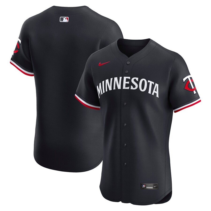 Men's Minnesota Twins Nike Navy Alternate 2 Elite Jersey