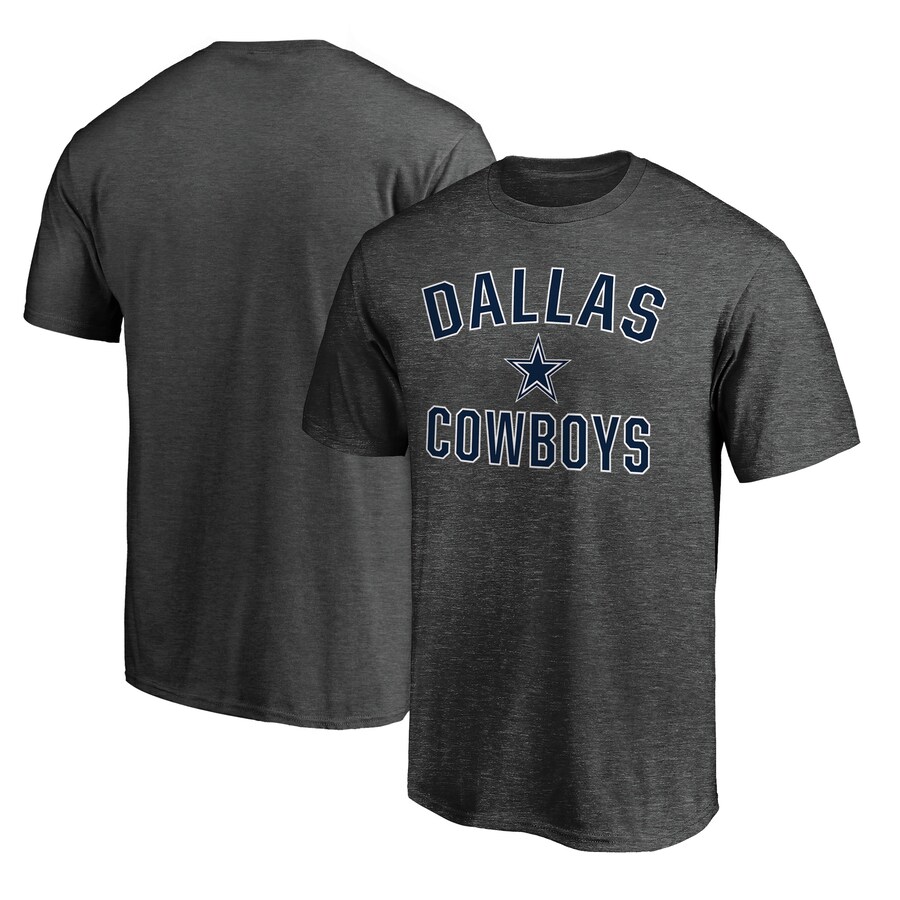 Men's Dallas Cowboys Fanatics Heather Charcoal Victory Arch T-Shirt
