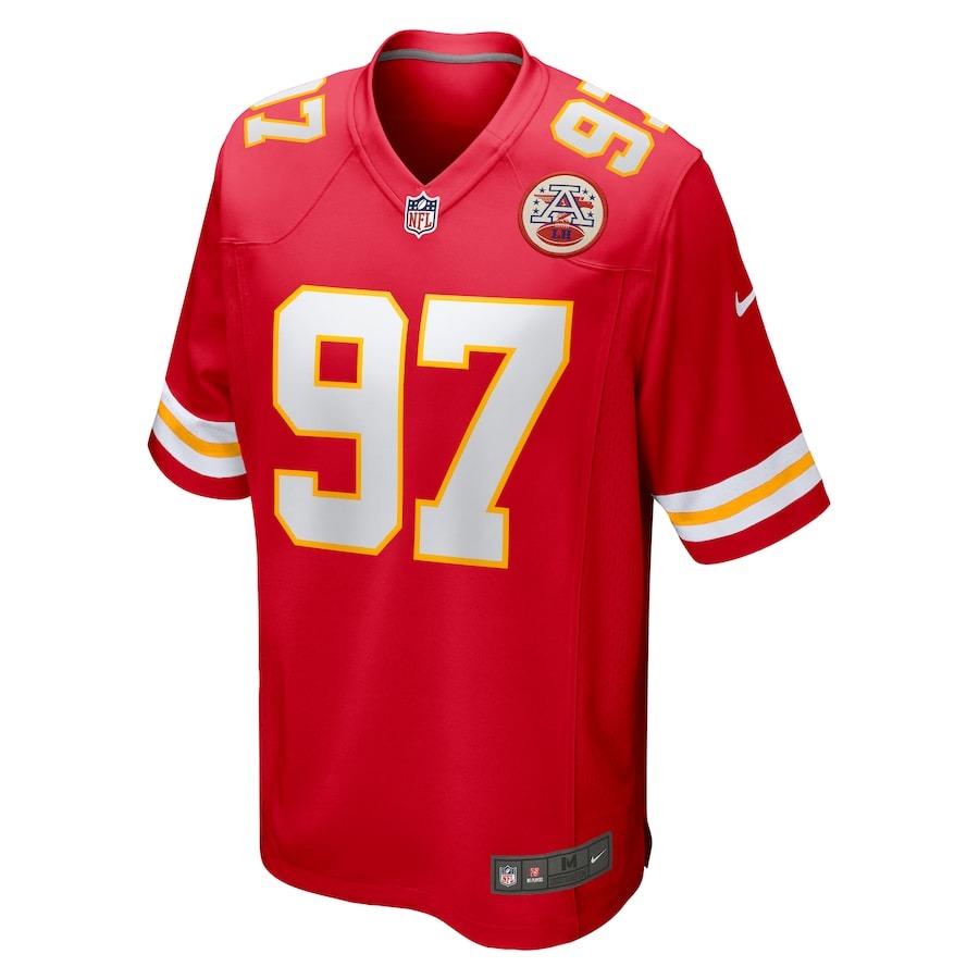 Men's Kansas City Chiefs Felix Anudike-Uzomah Nike Red 2023 NFL Draft First Round Pick Game Jersey