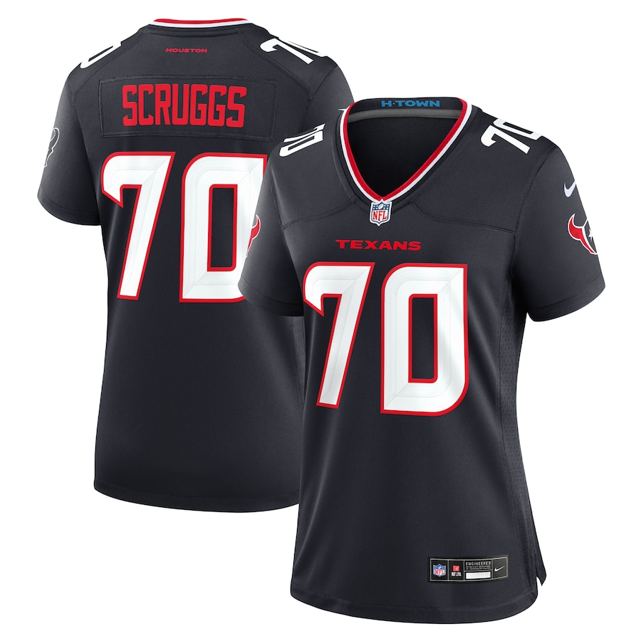 Women's Houston Texans Juice Scruggs Nike Navy Team Game Jersey