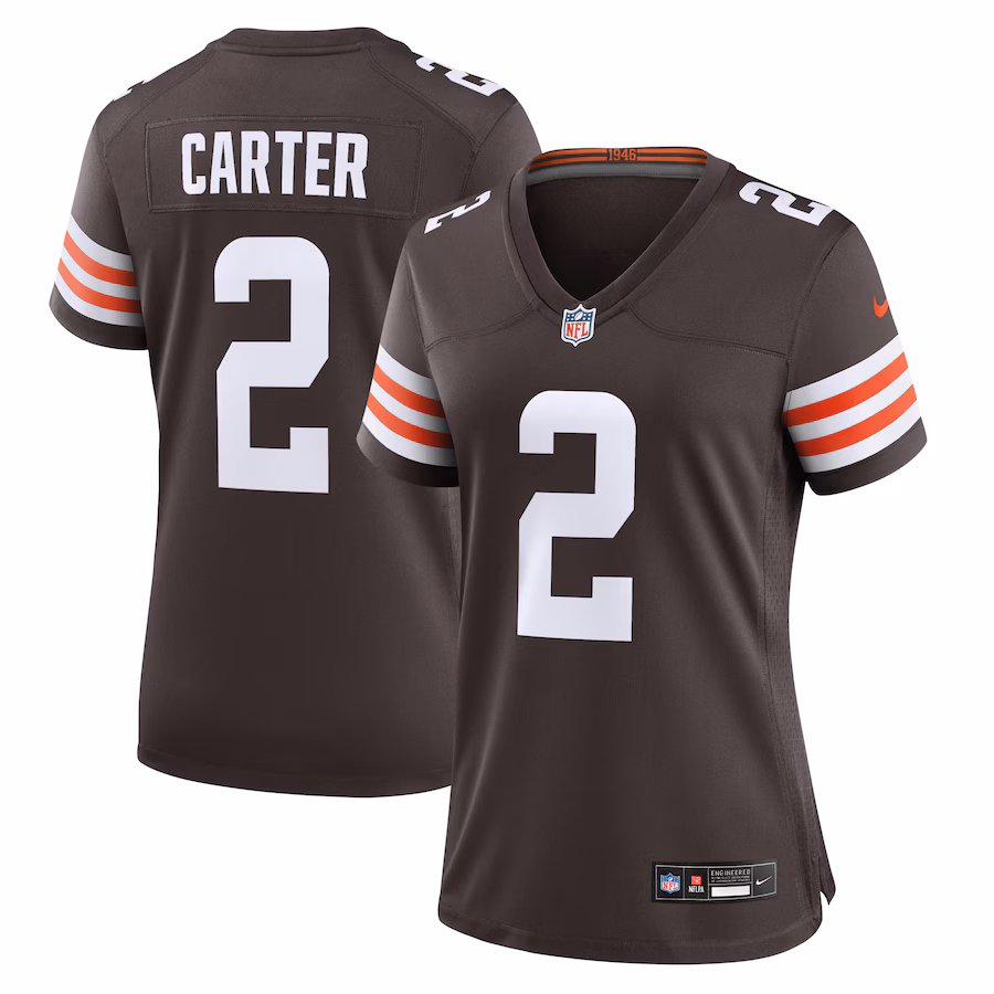 Women's Cleveland Browns DeAndre Carter Nike Brown Team Game Jersey