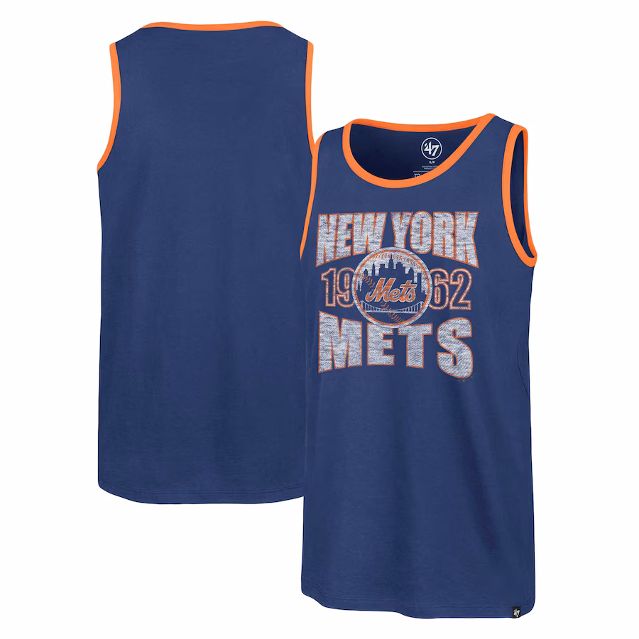 Men's New York Mets '47 Royal Upload Franklin Tank Top