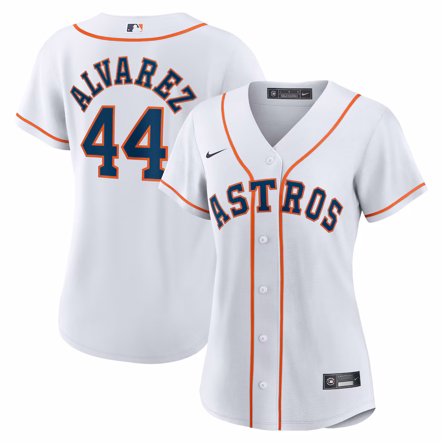 Women's Houston Astros Yordan Alvarez Nike White Home Replica Jersey