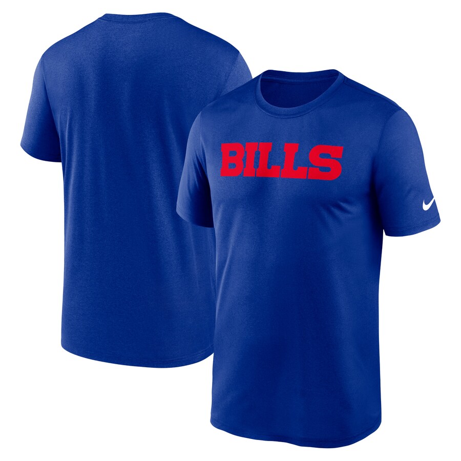 Men's Buffalo Bills Nike Royal Primetime Legend Wordmark Performance T-Shirt