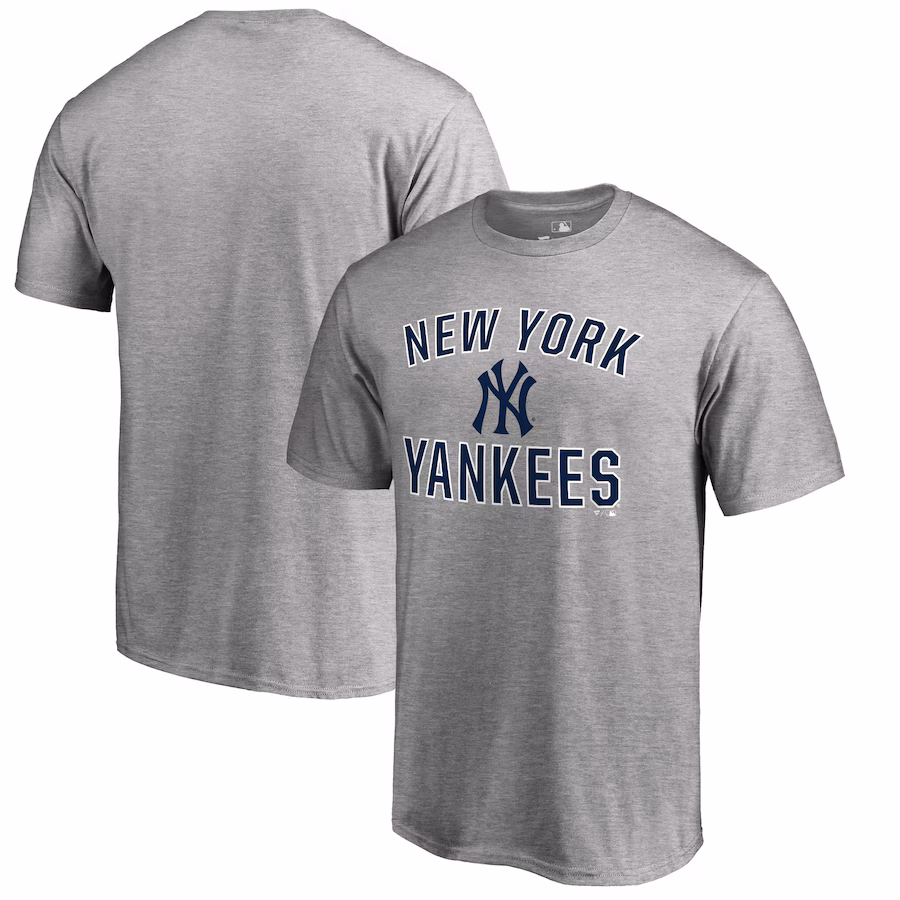Men's New York Yankees Heather Gray Victory Arch T-Shirt