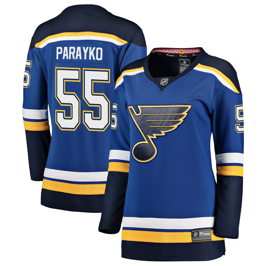 Women's St. Louis Blues Colton Parayko Fanatics Branded Blue Home Premier Breakaway Player Jersey