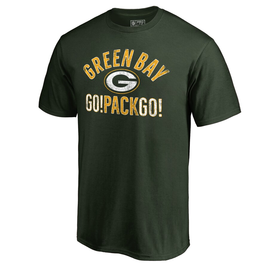 Men's Green Bay Packers Green Hometown Collection Go Pack Go T-Shirt