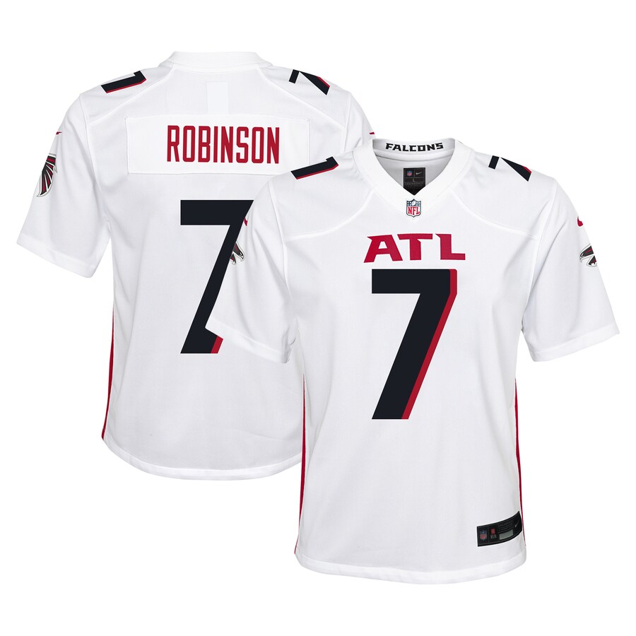 Youth Atlanta Falcons Bijan Robinson Nike White Game Jersey