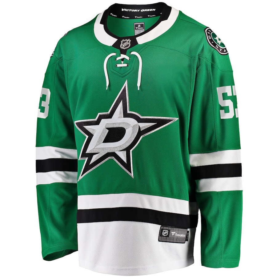 Men's Dallas Stars Wyatt Johnston Fanatics Branded Kelly Green Home Breakaway Player Jersey