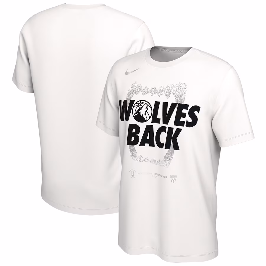 Unisex Minnesota Timberwolves  Nike White 2024 NBA Playoffs Mantra T-Shirt