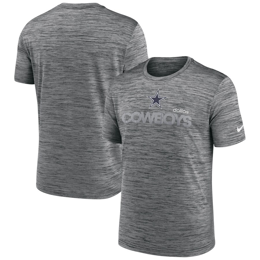 Men's Dallas Cowboys Nike Anthracite Blitz Velocity Modern Performance T-Shirt