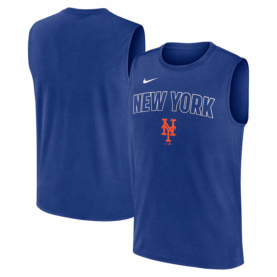 Men's New York Mets Nike Royal Knockout Performance Muscle Tank Top