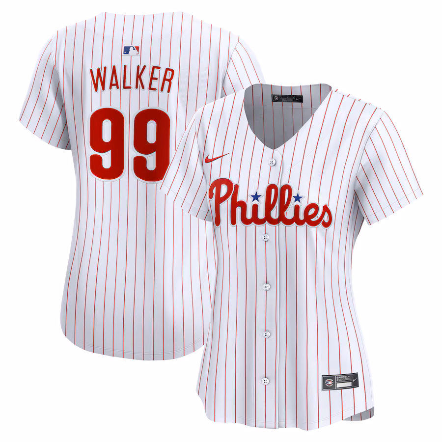 Women's Philadelphia Phillies Taijuan Walker Nike White Home Limited Jersey