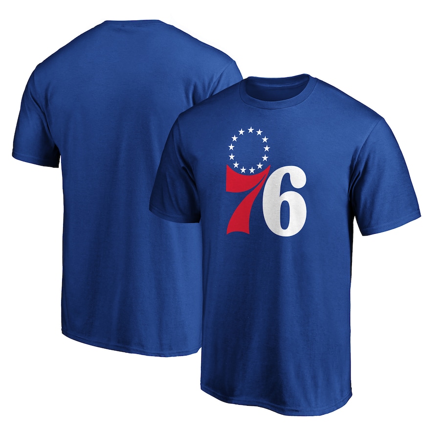 Men's Philadelphia 76ers Royal Logo T-Shirt