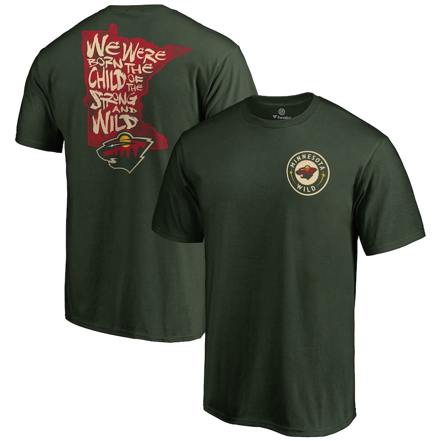 Men's Minnesota Wild Green Hometown Collection State Chant T-Shirt