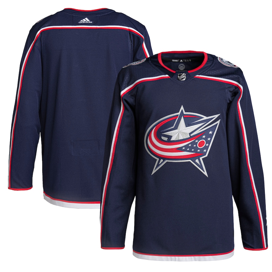 Men's Columbus Blue Jackets adidas Navy Home Primegreen Authentic Jersey