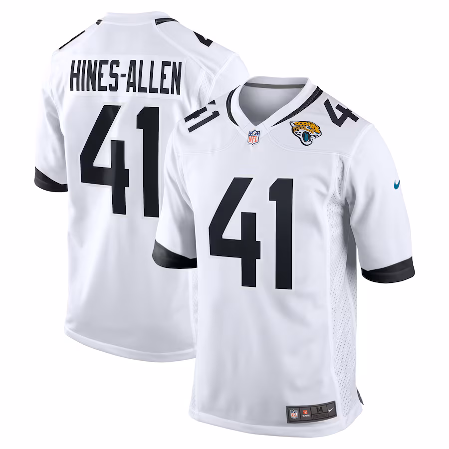 Men's Jacksonville Jaguars Josh Hines-Allen Nike White Player Game Jersey