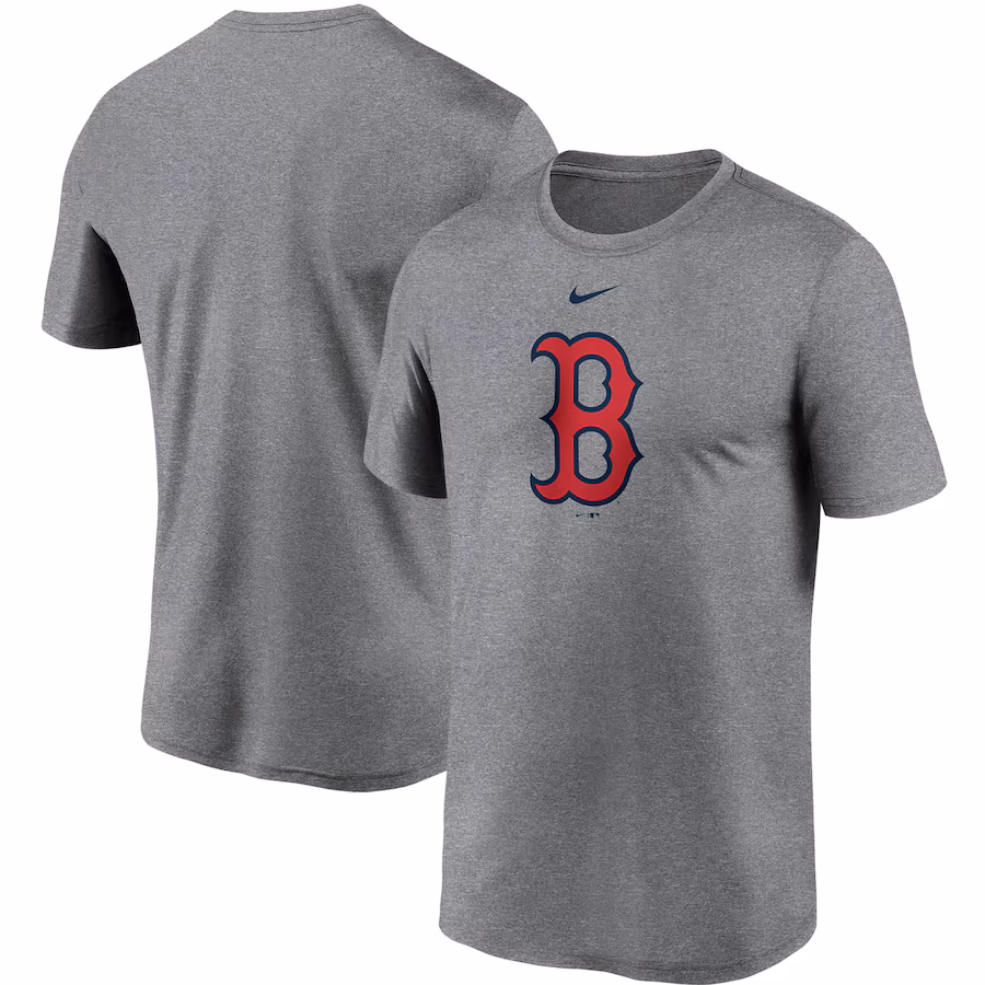 Men's Boston Red Sox Nike Gray Large Logo Legend Performance T-Shirt