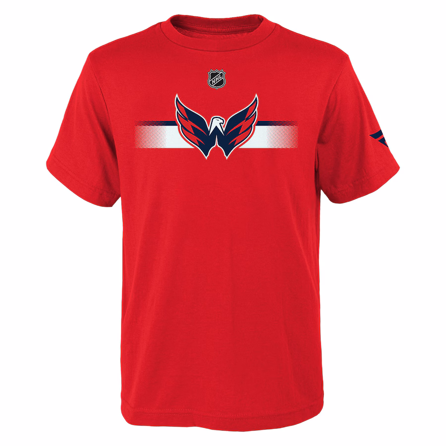 Youth Washington Capitals Fanatics Red Authentic Pro Logo T-Shirt