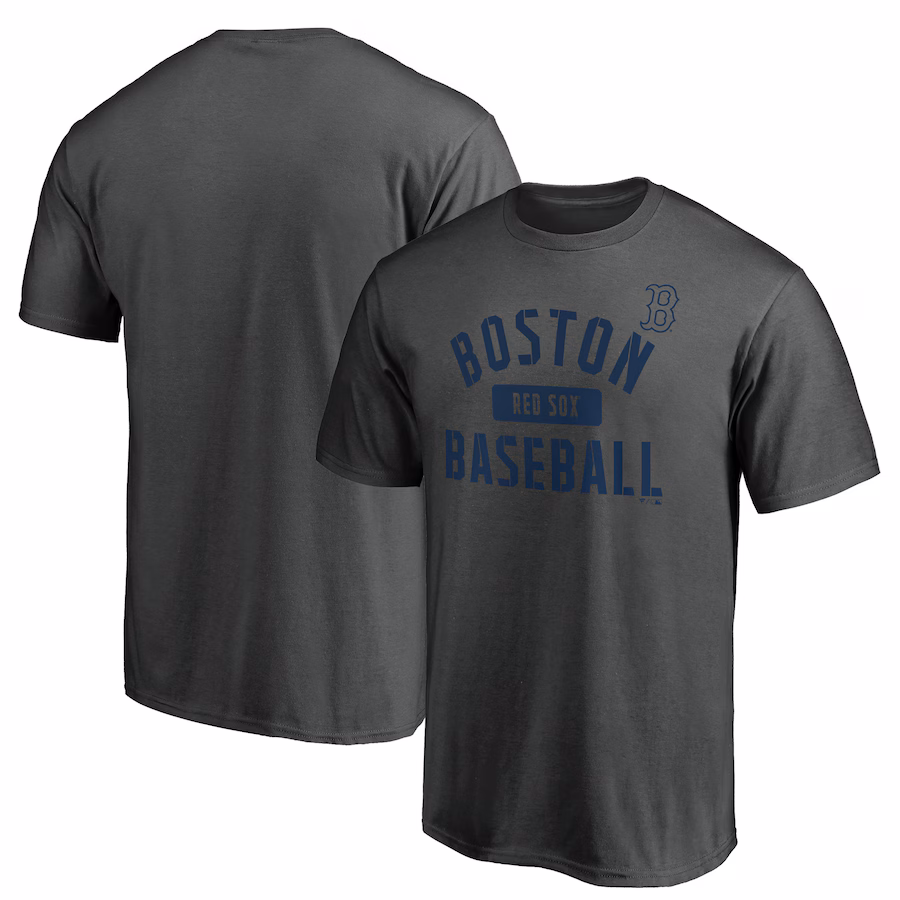 Men's Boston Red Sox Charcoal Team Primary Pill T-Shirt