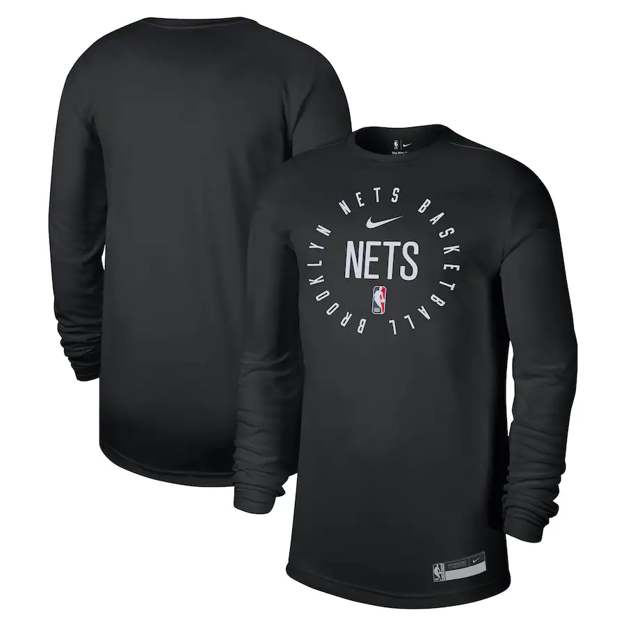 Men's Brooklyn Nets Nike Black 2024/25 Legend On-Court Practice Long Sleeve T-Shirt
