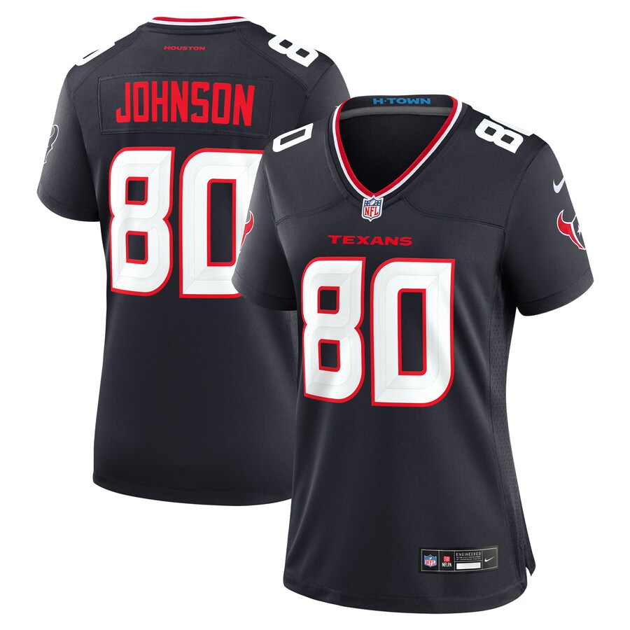 Women's Houston Texans Andre Johnson Nike Navy Team Retired Player Game Jersey
