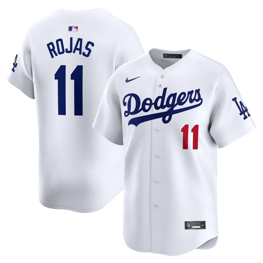 Men's Los Angeles Dodgers Miguel Rojas Nike White Home Limited Player Jersey
