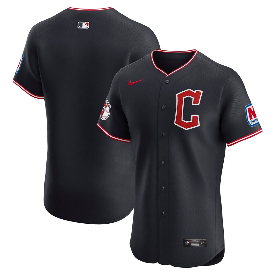 Men's Cleveland Guardians Nike Cobalt Elite Jersey