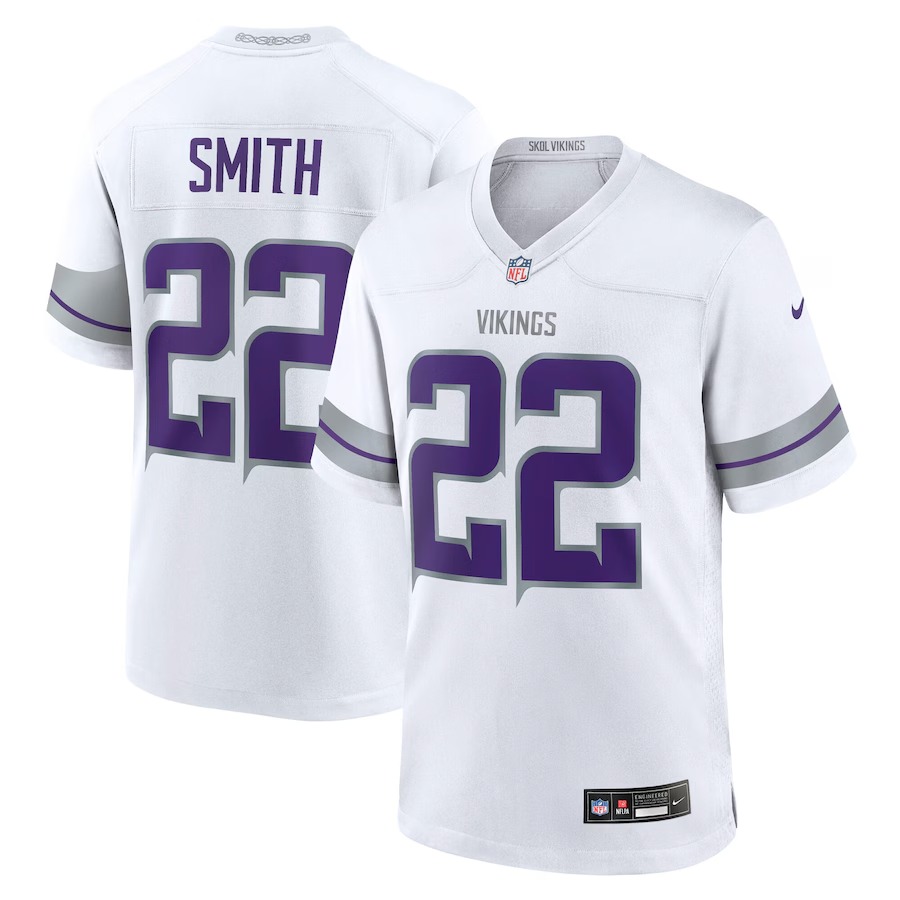 Men's Minnesota Vikings Harrison Smith Nike White Alternate Game Jersey