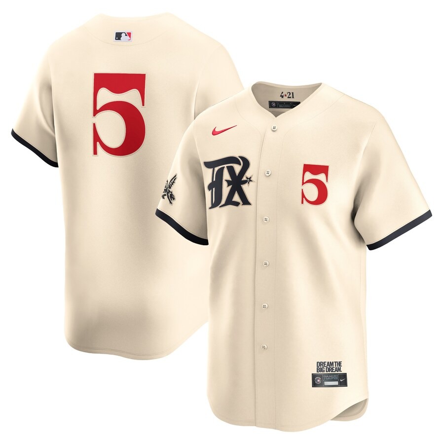 Men's Texas Rangers Corey Seager Nike Natural City Connect Limited Player Jersey