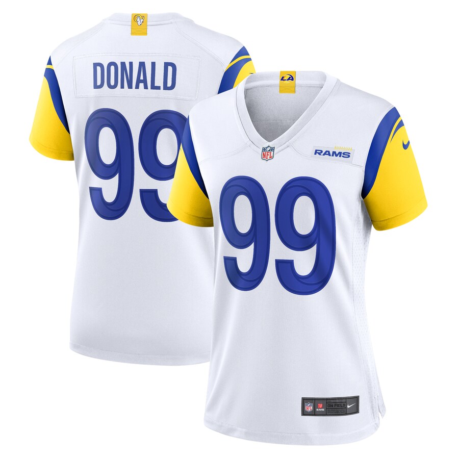 Women's Los Angeles Rams Aaron Donald Nike White Player Jersey