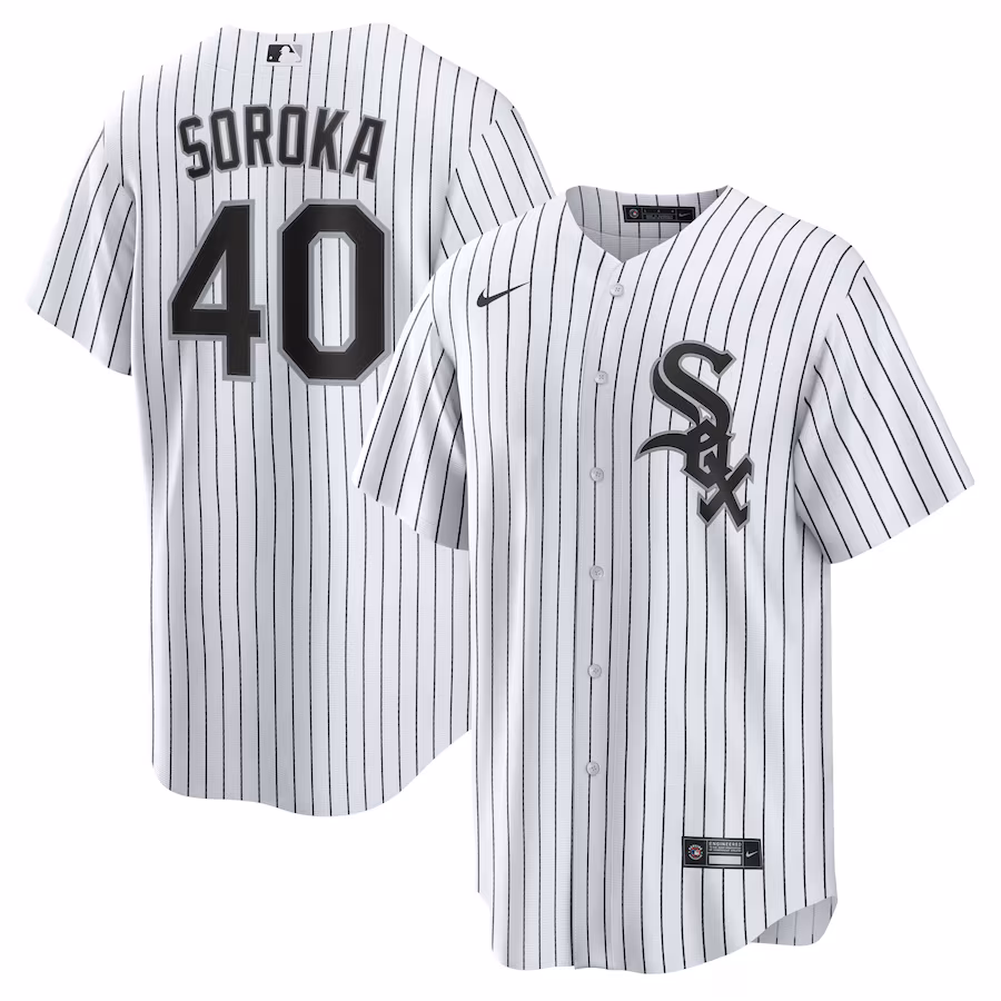Men's Chicago White Sox Michael Soroka Nike White Home Replica Jersey