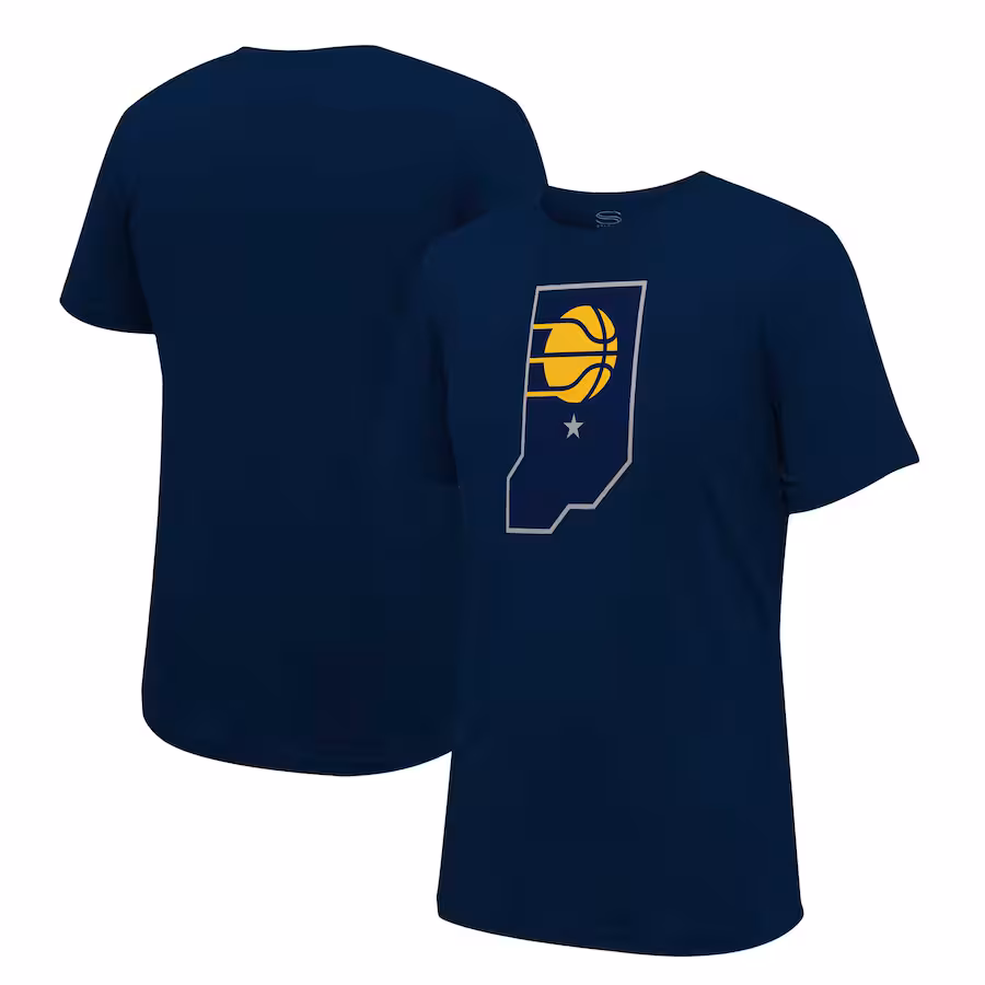 Unisex Indiana Pacers Stadium Essentials Navy Primary Logo T-Shirt