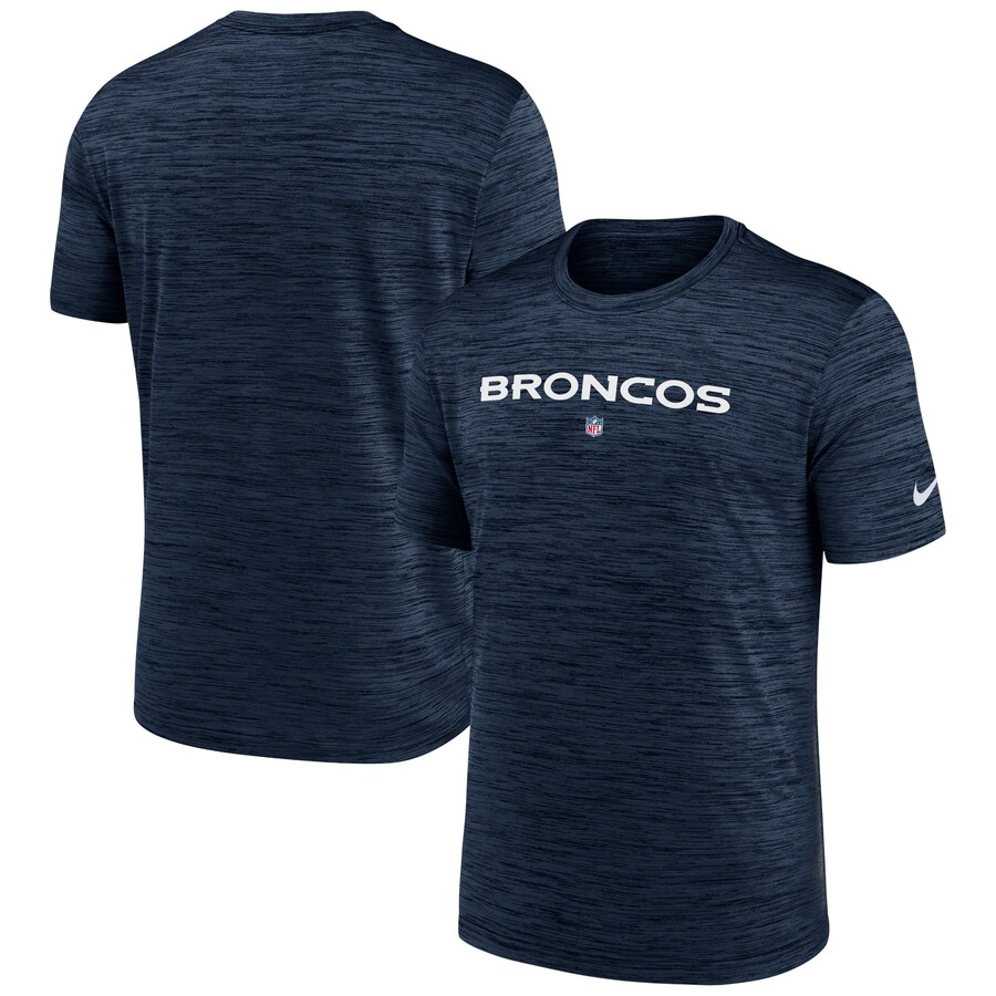 Men's Denver Broncos Nike Navy Velocity Performance T-Shirt