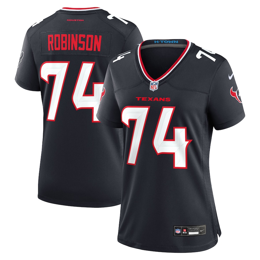Women's Houston Texans Cam Robinson Nike Navy Team Game Jersey