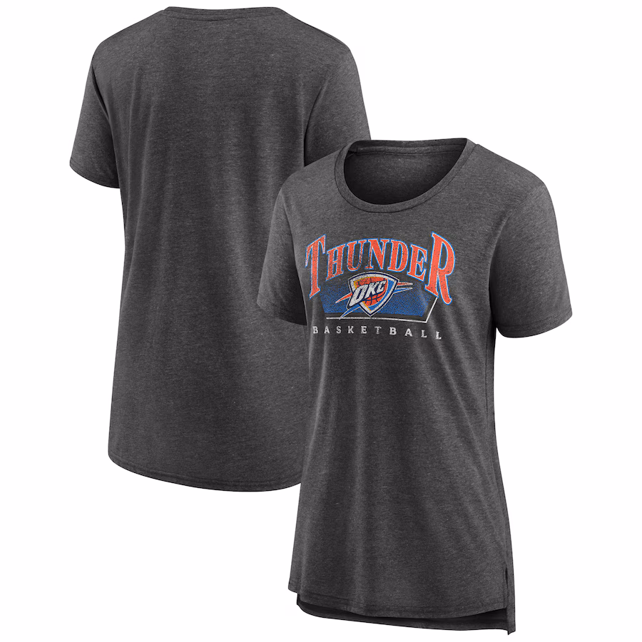 Women's Oklahoma City Thunder Gray Selection Tri-Blend T-Shirt