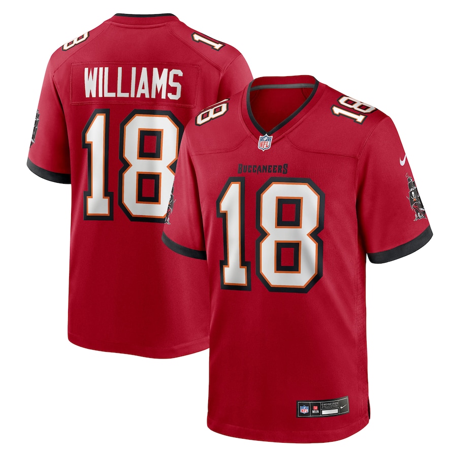 Men's Tampa Bay Buccaneers Josh Williams Nike Red Team Game Jersey