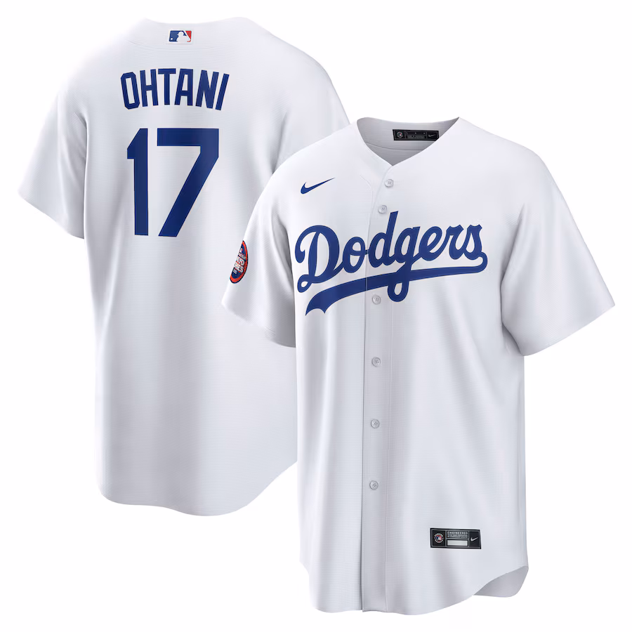 Men's Los Angeles Dodgers Shohei Ohtani Nike White 2025 MLB World Tour: Tokyo Series Home Replica Player Jersey